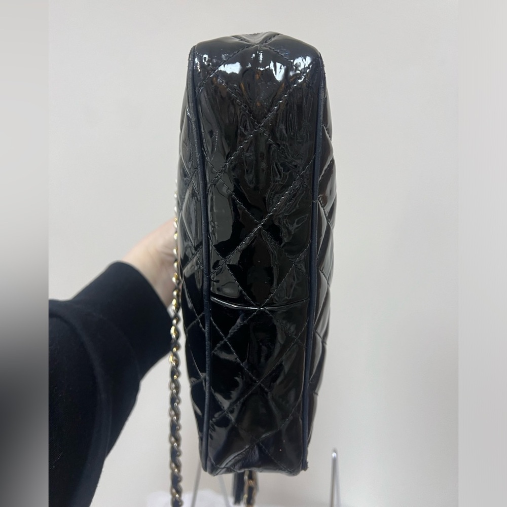 Chanel Black Camera Bag with Quilted Design. - Picture 5 of 10